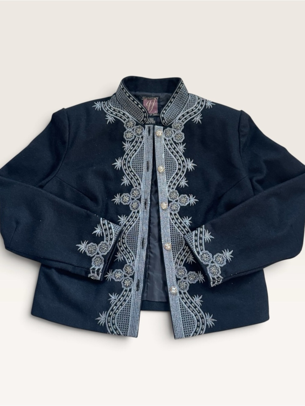 Vintage Gordon & James Wool Embellished Jacket Size L